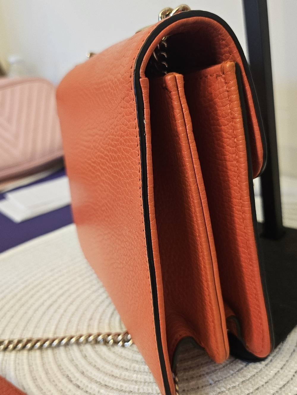 Gucci Interlocking G Dollar Calf Bag - Sun Orange - Picture 4 of 13